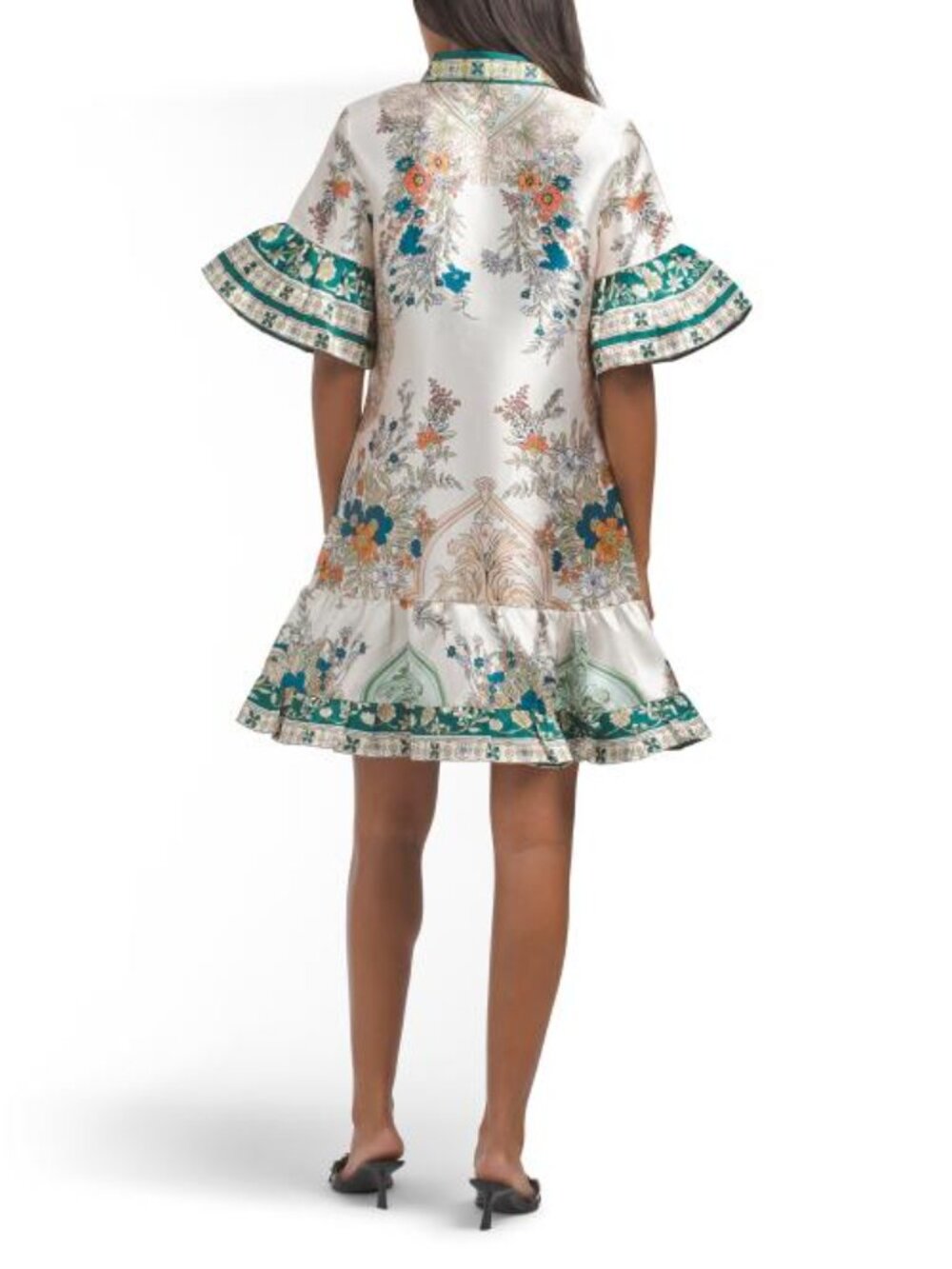 NANCY YANG Mikado Bell Sleeve Dress - Picture 2 of 4
